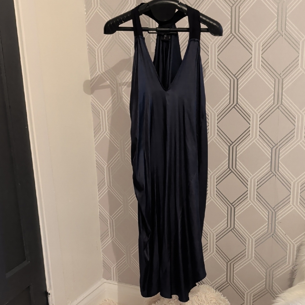 Zero + Maria Cornejo Midnight Blue Halter Dress
